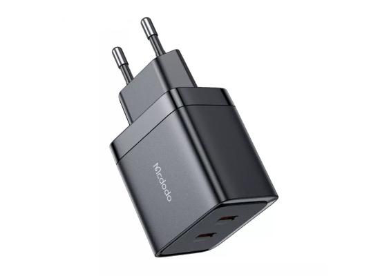 Mcdodo CH-2501 40W GAN Fast Charging Adapter with 2xType-C Input- (Black)